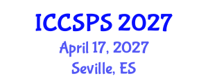 International Conference on Computer Science, Programming and Security (ICCSPS) April 17, 2027 - Seville, Spain International Conference on Computer Science, Programming and Security (ICCSPS) April 17, 2027 - Seville, Spain