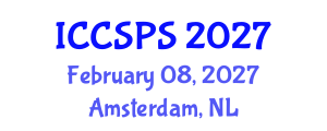 International Conference on Computer Science, Programming and Security (ICCSPS) February 08, 2027 - Amsterdam, Netherlands International Conference on Computer Science, Programming and Security (ICCSPS) February 08, 2027 - Amsterdam, Netherlands