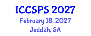 International Conference on Computer Science, Programming and Security (ICCSPS) February 18, 2027 - Jeddah, Saudi Arabia International Conference on Computer Science, Programming and Security (ICCSPS) February 18, 2027 - Jeddah, Saudi Arabia