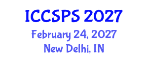 International Conference on Computer Science, Programming and Security (ICCSPS) February 24, 2027 - New Delhi, India International Conference on Computer Science, Programming and Security (ICCSPS) February 24, 2027 - New Delhi, India