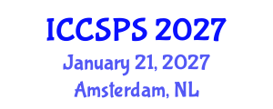 International Conference on Computer Science, Programming and Security (ICCSPS) January 21, 2027 - Amsterdam, Netherlands International Conference on Computer Science, Programming and Security (ICCSPS) January 21, 2027 - Amsterdam, Netherlands