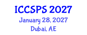 International Conference on Computer Science, Programming and Security (ICCSPS) January 28, 2027 - Dubai, United Arab Emirates International Conference on Computer Science, Programming and Security (ICCSPS) January 28, 2027 - Dubai, United Arab Emirates