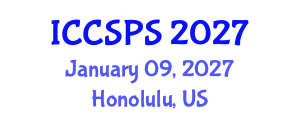 International Conference on Computer Science, Programming and Security (ICCSPS) January 09, 2027 - Honolulu, United States International Conference on Computer Science, Programming and Security (ICCSPS) January 09, 2027 - Honolulu, United States