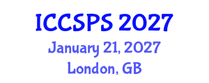 International Conference on Computer Science, Programming and Security (ICCSPS) January 21, 2027 - London, United Kingdom International Conference on Computer Science, Programming and Security (ICCSPS) January 21, 2027 - London, United Kingdom
