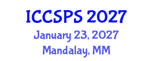 International Conference on Computer Science, Programming and Security (ICCSPS) January 23, 2027 - Mandalay, Myanmar