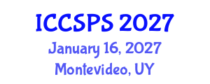 International Conference on Computer Science, Programming and Security (ICCSPS) January 16, 2027 - Montevideo, Uruguay