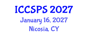 International Conference on Computer Science, Programming and Security (ICCSPS) January 16, 2027 - Nicosia, Cyprus International Conference on Computer Science, Programming and Security (ICCSPS) January 16, 2027 - Nicosia, Cyprus