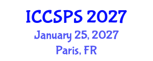 International Conference on Computer Science, Programming and Security (ICCSPS) January 25, 2027 - Paris, France International Conference on Computer Science, Programming and Security (ICCSPS) January 25, 2027 - Paris, France