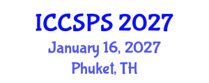 International Conference on Computer Science, Programming and Security (ICCSPS) January 16, 2027 - Phuket, Thailand International Conference on Computer Science, Programming and Security (ICCSPS) January 16, 2027 - Phuket, Thailand
