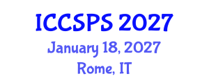 International Conference on Computer Science, Programming and Security (ICCSPS) January 18, 2027 - Rome, Italy International Conference on Computer Science, Programming and Security (ICCSPS) January 18, 2027 - Rome, Italy