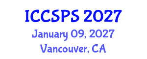 International Conference on Computer Science, Programming and Security (ICCSPS) January 09, 2027 - Vancouver, Canada International Conference on Computer Science, Programming and Security (ICCSPS) January 09, 2027 - Vancouver, Canada