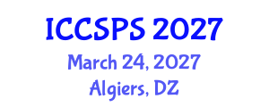 International Conference on Computer Science, Programming and Security (ICCSPS) March 24, 2027 - Algiers, Algeria International Conference on Computer Science, Programming and Security (ICCSPS) March 24, 2027 - Algiers, Algeria