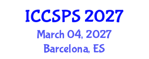 International Conference on Computer Science, Programming and Security (ICCSPS) March 04, 2027 - Barcelona, Spain International Conference on Computer Science, Programming and Security (ICCSPS) March 04, 2027 - Barcelona, Spain