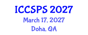 International Conference on Computer Science, Programming and Security (ICCSPS) March 17, 2027 - Doha, Qatar International Conference on Computer Science, Programming and Security (ICCSPS) March 17, 2027 - Doha, Qatar
