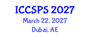 International Conference on Computer Science, Programming and Security (ICCSPS) March 22, 2027 - Dubai, United Arab Emirates International Conference on Computer Science, Programming and Security (ICCSPS) March 22, 2027 - Dubai, United Arab Emirates