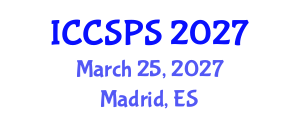 International Conference on Computer Science, Programming and Security (ICCSPS) March 25, 2027 - Madrid, Spain International Conference on Computer Science, Programming and Security (ICCSPS) March 25, 2027 - Madrid, Spain