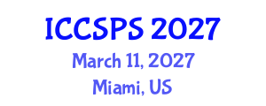 International Conference on Computer Science, Programming and Security (ICCSPS) March 11, 2027 - Miami, United States International Conference on Computer Science, Programming and Security (ICCSPS) March 11, 2027 - Miami, United States