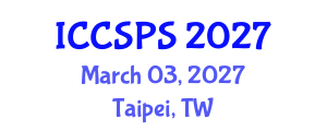 International Conference on Computer Science, Programming and Security (ICCSPS) March 03, 2027 - Taipei, Taiwan International Conference on Computer Science, Programming and Security (ICCSPS) March 03, 2027 - Taipei, Taiwan