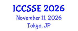 International Conference on Computer Sciences and Software Engineering (ICCSSE) November 11, 2026 - Tokyo, Japan