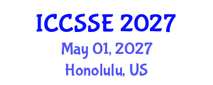 International Conference on Computer Sciences and Software Engineering (ICCSSE) May 01, 2027 - Honolulu, United States International Conference on Computer Sciences and Software Engineering (ICCSSE) May 01, 2027 - Honolulu, United States