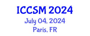 International Conference on Computer, Software and Modeling (ICCSM) July 04, 2024 - Paris, France