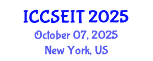 International Conference on Computer Supported Education and Information Technology (ICCSEIT) October 07, 2025 - New York, United States