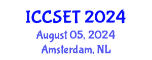 International Conference on Computer Systems Engineering and Technology (ICCSET) August 05, 2024 - Amsterdam, Netherlands