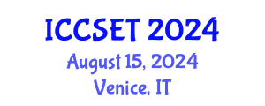 International Conference on Computer Systems Engineering and Technology (ICCSET) August 15, 2024 - Venice, Italy