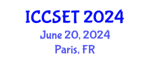 International Conference on Computer Systems Engineering and Technology (ICCSET) June 20, 2024 - Paris, France