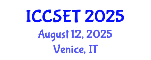 International Conference on Computer Systems Engineering and Technology (ICCSET) August 12, 2025 - Venice, Italy
