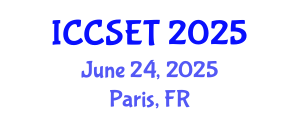 International Conference on Computer Systems Engineering and Technology (ICCSET) June 24, 2025 - Paris, France