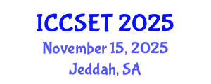 International Conference on Computer Systems Engineering and Technology (ICCSET) November 15, 2025 - Jeddah, Saudi Arabia