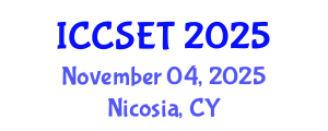 International Conference on Computer Systems Engineering and Technology (ICCSET) November 04, 2025 - Nicosia, Cyprus