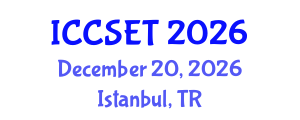 International Conference on Computer Systems Engineering and Technology (ICCSET) December 20, 2026 - Istanbul, Turkey International Conference on Computer Systems Engineering and Technology (ICCSET) December 20, 2026 - Istanbul, Turkey