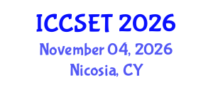 International Conference on Computer Systems Engineering and Technology (ICCSET) November 04, 2026 - Nicosia, Cyprus International Conference on Computer Systems Engineering and Technology (ICCSET) November 04, 2026 - Nicosia, Cyprus