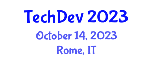 International Conference on Computer Technologies and Development (TechDev) October 14, 2023 - Rome, Italy