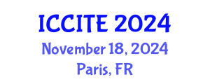 International Conference on Computers and Information Technology in Education (ICCITE) November 18, 2024 - Paris, France