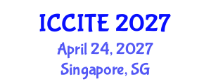 International Conference on Computers and Information Technology in Education (ICCITE) April 24, 2027 - Singapore, Singapore International Conference on Computers and Information Technology in Education (ICCITE) April 24, 2027 - Singapore, Singapore