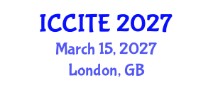 International Conference on Computers and Information Technology in Education (ICCITE) March 15, 2027 - London, United Kingdom International Conference on Computers and Information Technology in Education (ICCITE) March 15, 2027 - London, United Kingdom