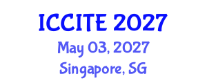 International Conference on Computers and Information Technology in Education (ICCITE) May 03, 2027 - Singapore, Singapore International Conference on Computers and Information Technology in Education (ICCITE) May 03, 2027 - Singapore, Singapore