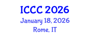 International Conference on Computing, and Communications (ICCC) January 18, 2026 - Rome, Italy