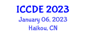 International Conference on Computing and Data Engineering (ICCDE) January 06, 2023 - Haikou, China