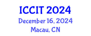 International Conference on Computing and Information Technology (ICCIT) December 16, 2024 - Macau, China