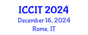 International Conference on Computing and Information Technology (ICCIT) December 16, 2024 - Rome, Italy
