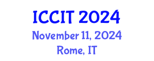International Conference on Computing and Information Technology (ICCIT) November 11, 2024 - Rome, Italy