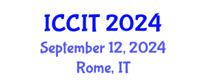 International Conference on Computing and Information Technology (ICCIT) September 12, 2024 - Rome, Italy