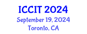 International Conference on Computing and Information Technology (ICCIT) September 19, 2024 - Toronto, Canada