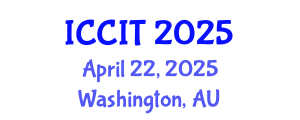 International Conference on Computing and Information Technology (ICCIT) April 22, 2025 - Washington, Australia
