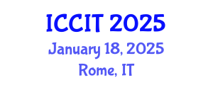 International Conference on Computing and Information Technology (ICCIT) January 18, 2025 - Rome, Italy