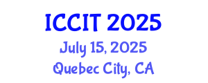 International Conference on Computing and Information Technology (ICCIT) July 15, 2025 - Quebec City, Canada